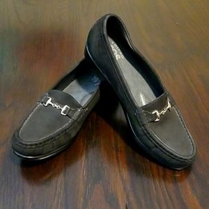 SAS Tripad Black Metro Suede Loafers